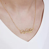 Extra Fancy Script Name Necklace