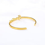 Mini Heart Name Bangle Bracelet